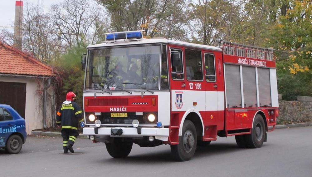 Ukázka techniky dobrovolných hasičů