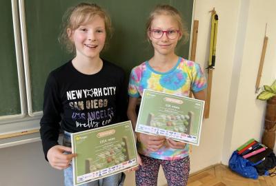 Kristýnka, Lucinka - matematická soutěž Pangea