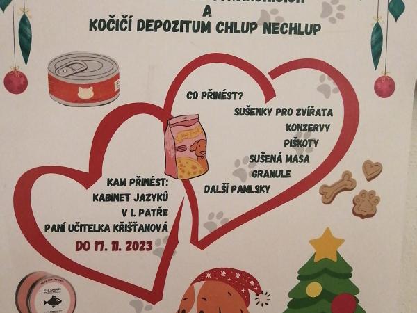 Sbírka pro psí útulek a kočičí depozitum