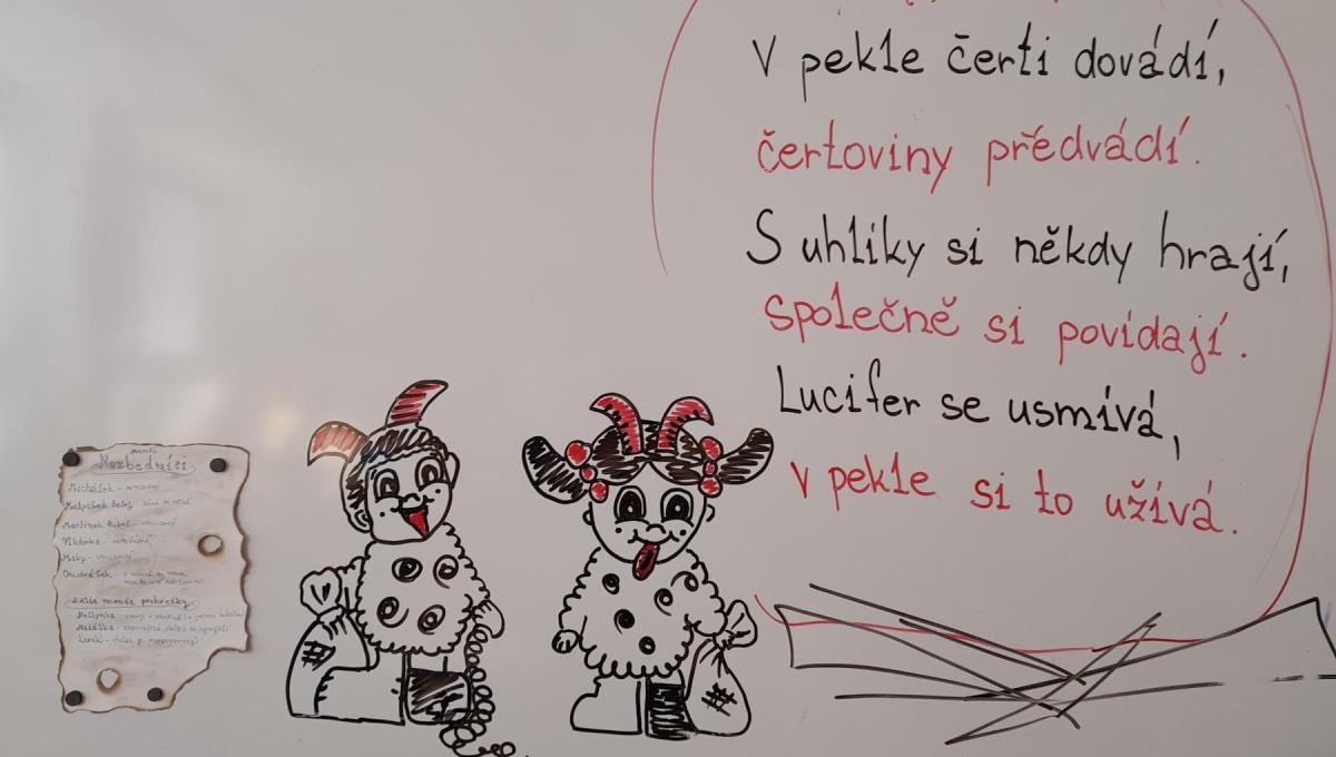 Mikuláš, čerti a andělé u nás ve třídě