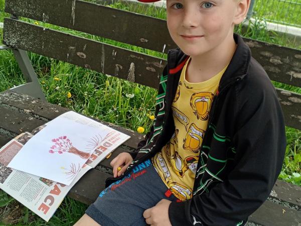 Malování v přírodě – kroužek Výtvarné výchovy