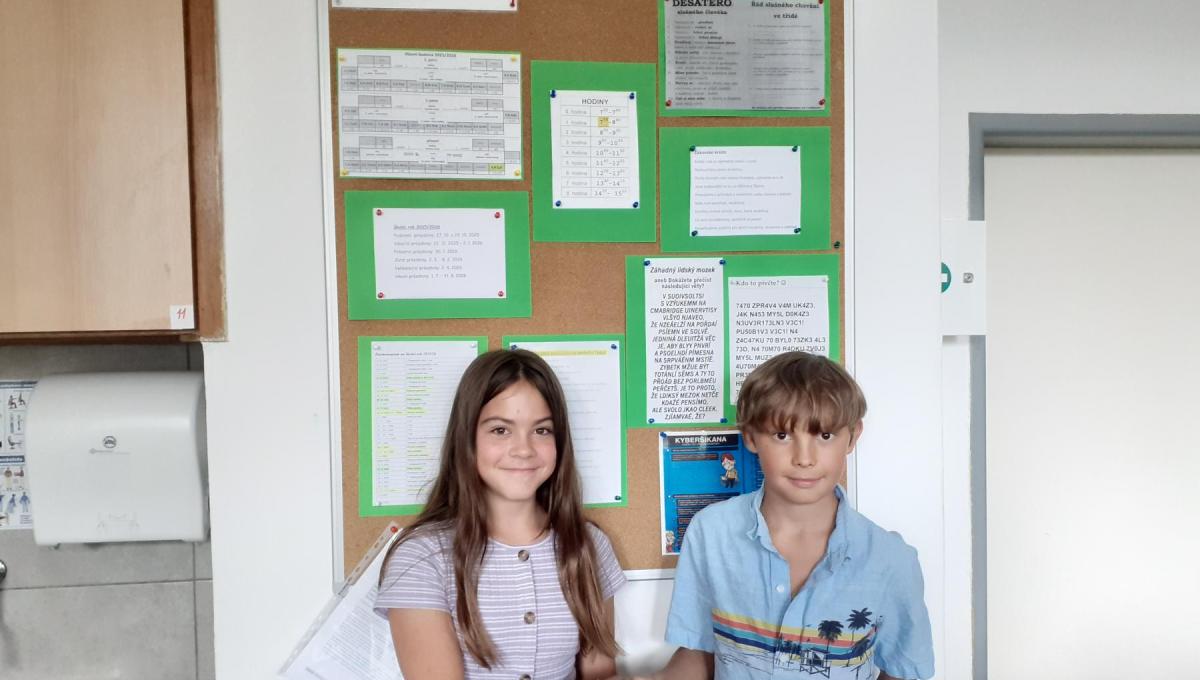 Zvolili jsme si zástupce třídy do žákovské rady
