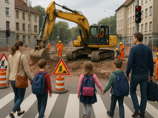 Důležitá zpráva pro rodiče: uzavírka křižovatky u školy
