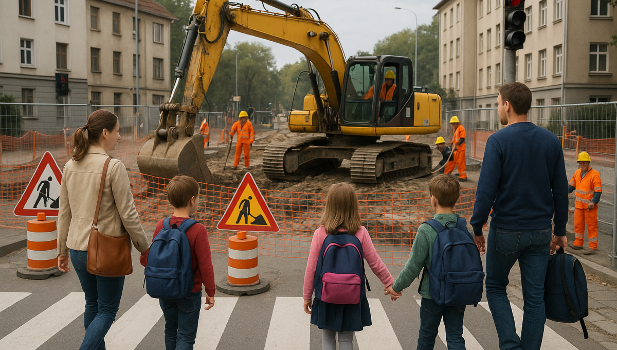 Důležitá zpráva pro rodiče: uzavírka křižovatky u školy