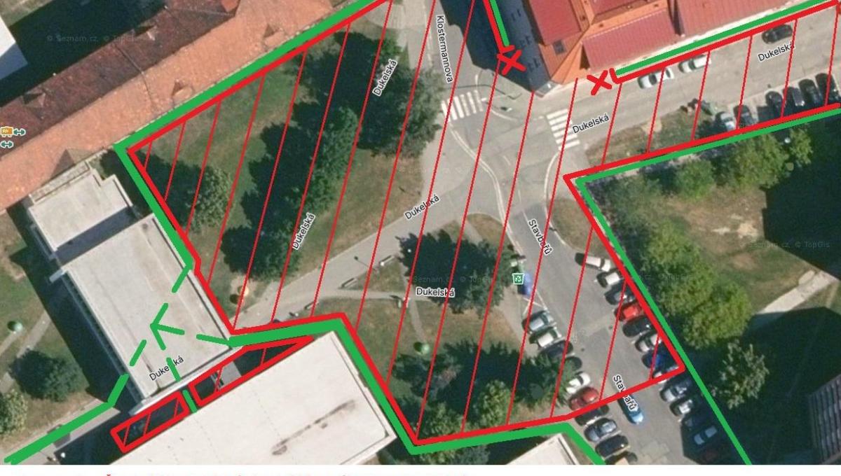 Změna pěších průchodů od 13.11. v okolí školy