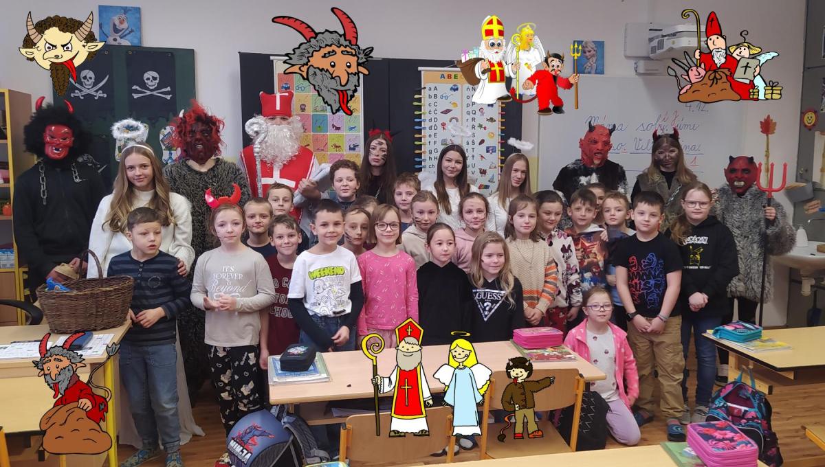 Mikuláš, andělé a čerti ve 2.D