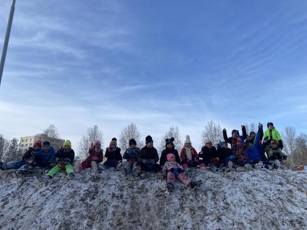 Radovánky ve sněhu