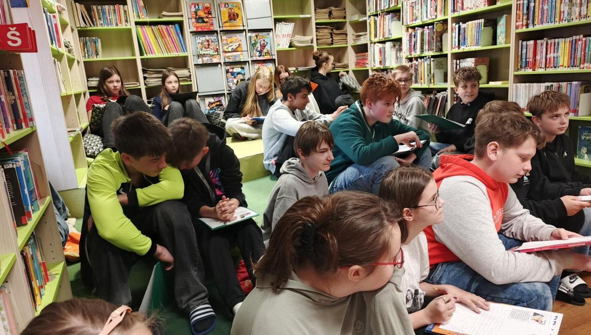 Návštěva dětského oddělení knihovny ve Strakonicích