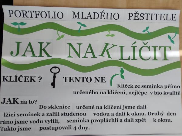 Portfolio mladého pěstitele
