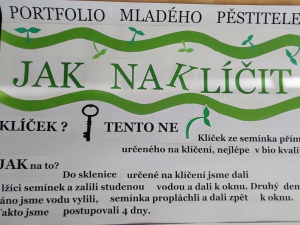 Portfolio mladého pěstitele