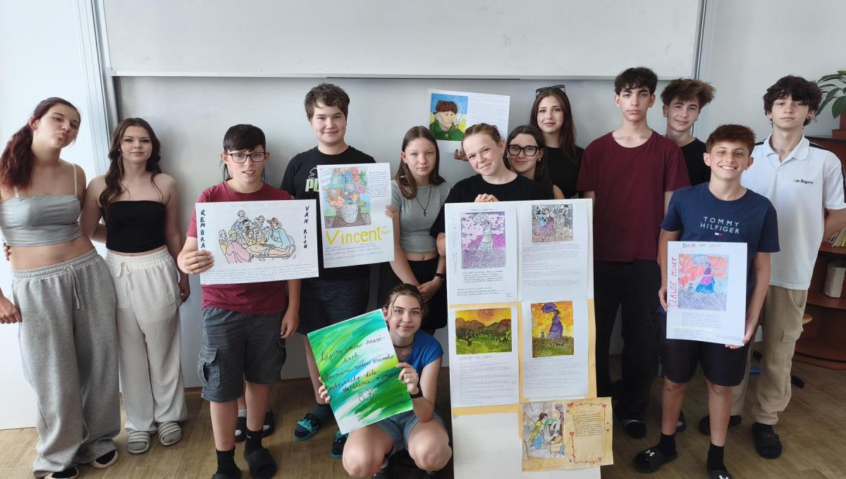 8.B - Dějiny umění hravě aneb Vnímání výtvarného díla vlastníma očima