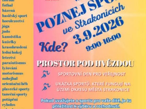 Poznej sporty 2026