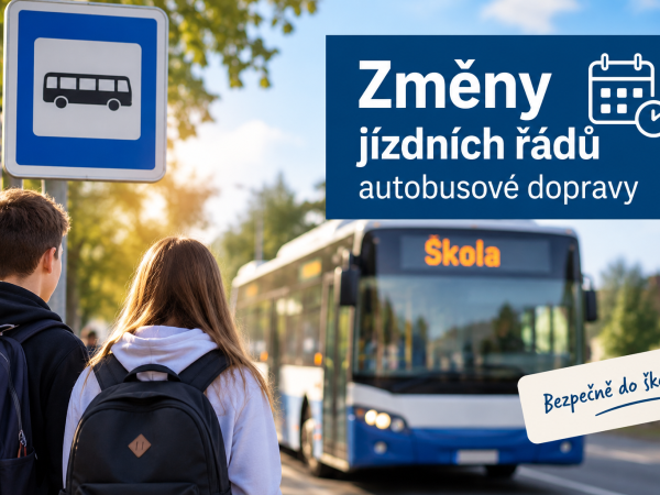 Upozornění pro rodiče a žáky – změny jízdních řádů