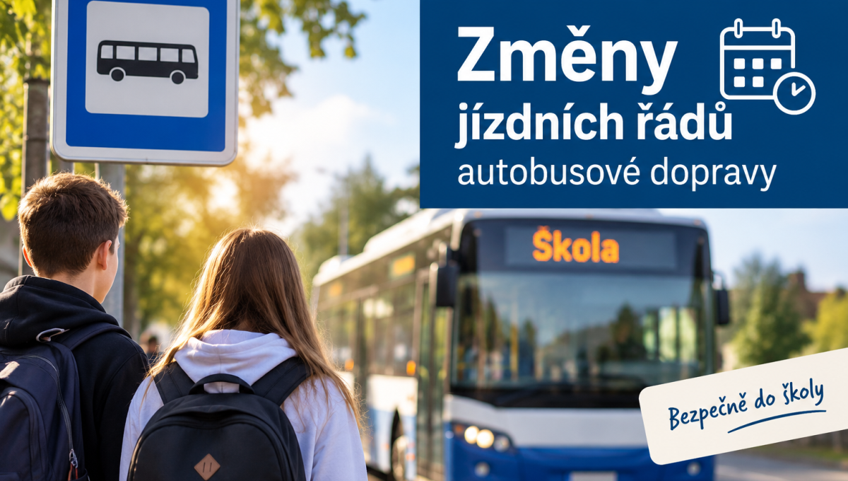 Upozornění pro rodiče a žáky – změny jízdních řádů