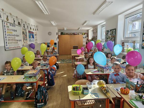 Náš 1. den ve škole...