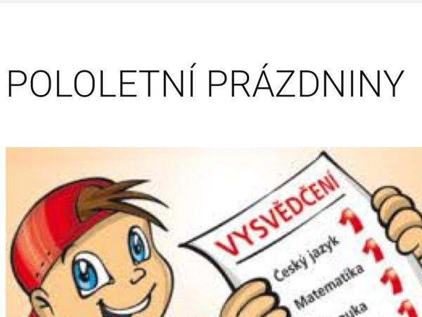 Vysvědčení a pololetní prázdniny