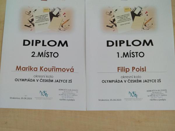 Okresní kolo olympiády z českého jazyka ve znamení Dukly